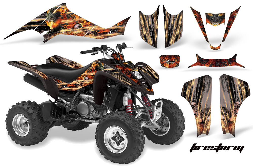 Suzuki LTZ 400 03-08 Graphics Firestorm Black